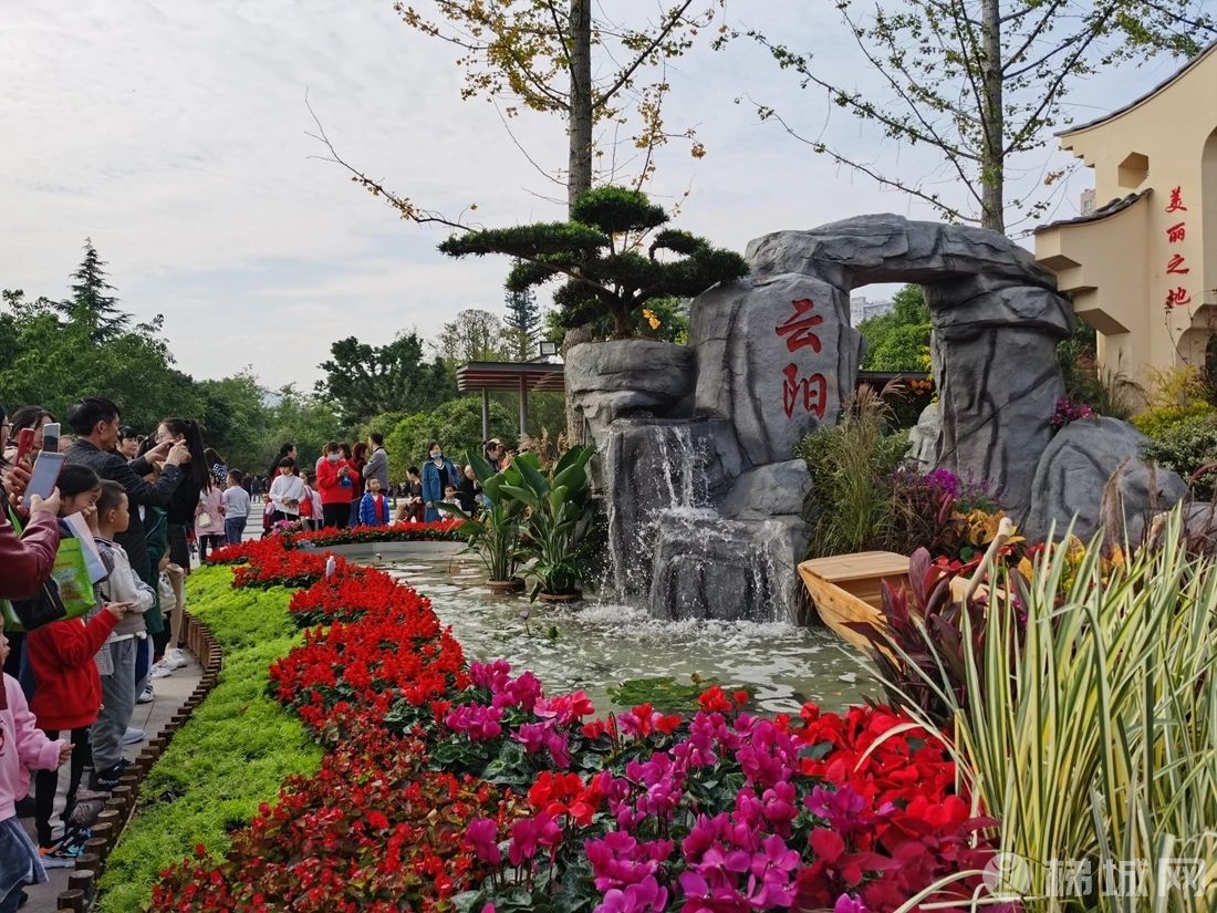 云阳滨江公园这里的花卉艺术展，大家去“打卡”了吗？