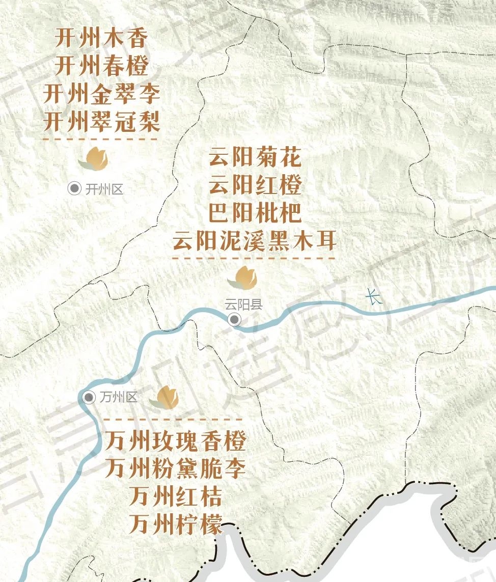 云阳这4个农产品上榜《重庆名特优新农产品地图》